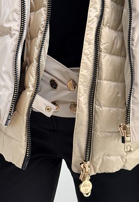 Превью Женская горнолыжная куртка Куртка горнолыжная HIGH SOCIETY Madison Cream